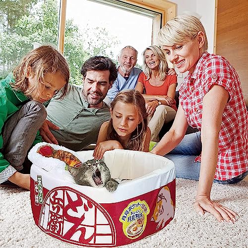 Ramen Noodle Dog & Cat Bed, Cozy Pet Nest