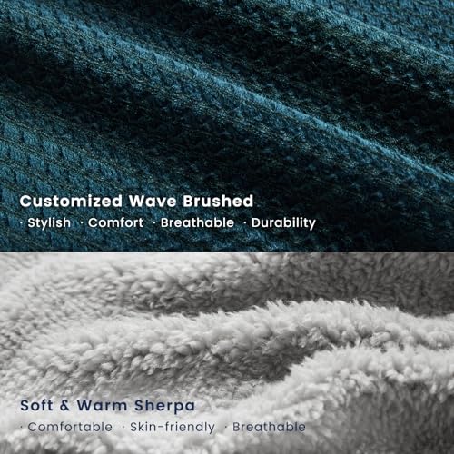 Blue Washable Cat Bed with Removable Cushion, Anti-Slip Bottom