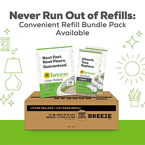 Hooded Cat Litter Box with Pellets & Pads