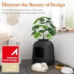 Lifewit Hidden Litter Box with Faux Plant