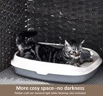 Stylish Cat Litter Box Enclosure with Soft Mat