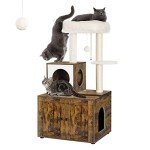 Multipurpose Cat Litter Box Enclosure & Tree