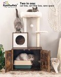 Multipurpose Cat Litter Box Enclosure & Tree