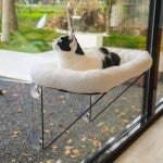 Metal Cat Window Perch with Cozy Bed