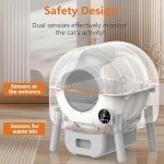 Automatic Self-Cleaning Litter Box for Multiple Cats