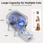 Extra Large Self-Cleaning Cat Litter Box