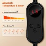 Cozy Heated Cat Bed with Timer & Temp Control