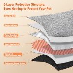 Cozy Heated Cat Bed with Timer & Temp Control