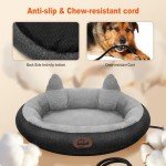 Cozy Heated Cat Bed with Timer & Temp Control