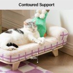 Elevated Cat Couch Bed with Washable Cover