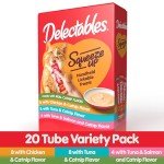 Delectables Catnip Squeeze Up Treats Variety Pack