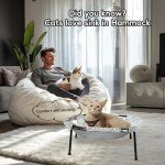 Glow in the Dark Elevated Cat Bed Hammock