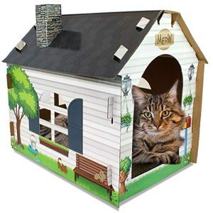 ASPCA Cat Hideaway Playhouse with Scratching Pad