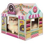 SEKAM Cat House & Scratcher Donut Shop