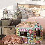 SEKAM Cat House & Scratcher Donut Shop