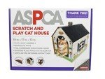ASPCA Cat Hideaway Playhouse with Scratching Pad