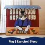 Cozy Cardboard Cat Beds with Scratchers and Cave