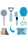 5-Piece Grooming Brush Kit for Long-Haired Cats
