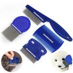 GNAWRISHING 4-Piece Cat and Dog Grooming Comb Set