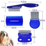 GNAWRISHING 4-Piece Cat and Dog Grooming Comb Set