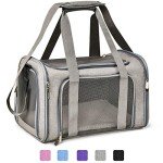 Henkelion Soft-Sided Cat and Dog Carrier - Grey