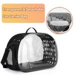 Collapsible Clear Cat Carrier Bag for Travel