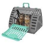 Collapsible Travel Cat Carrier with Waterproof Bed
