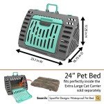 Collapsible Travel Cat Carrier with Waterproof Bed