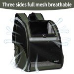 Airline-Approved Cat Backpack Carrier - Dark Green