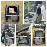 Airline-Approved Cat Backpack Carrier - Dark Green