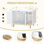 Stylish Cat Litter Box Furniture and Storage Table
