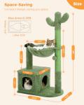 Cactus Cat Tree with Hammock and Scratching Post