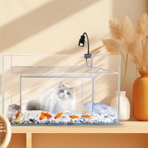Creative Funny Cat House&Condos Toy Aquarium Tank, 35 Gallon