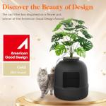 Lifewit Hidden Litter Box with Faux Plant