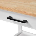 Yaheetech Rolling Kitchen Island with Cabinet and Drawer