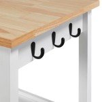 Yaheetech Rolling Kitchen Island with Cabinet and Drawer