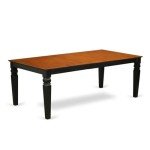 7-Piece Black & Cherry Dining Room Set