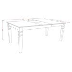 7-Piece Black & Cherry Dining Room Set