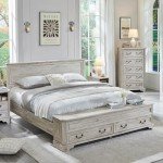 Farmhouse Queen Bed with Storage Bench & Drawers