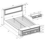 Farmhouse Queen Bed with Storage Bench & Drawers