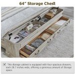 Farmhouse Queen Bed with Storage Bench & Drawers