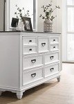 Weathered White King Wood Bedroom Set with Nightstands