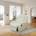 Power Reclining Sofa Set with USB Ports - Creamy White