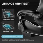 Ergonomic Gaming Chair with Footrest and Lumbar Support