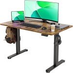 Claiks Adjustable Height Electric Standing Desk - 24x48 Inches