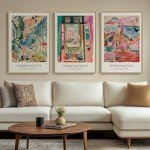 Colorful Matisse Wall Art Set – 3 Pieces