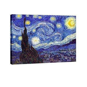 Van Gogh Starry Night Abstract Canvas Wall Art
