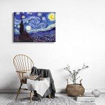 Van Gogh Starry Night Abstract Canvas Wall Art
