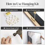 Large Black and White Abstract Canvas Art Set