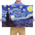 Van Gogh Starry Night Abstract Canvas Wall Art